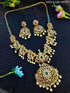 Premium Gold Plated Medium Size Bridal Necklace Set