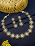 Premium Gold Plated Sayara Collection CZ Stone Necklace Set