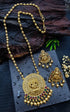 Premium Gold Plated Temple design Pendant Set