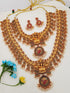 Premium Gold Polish Bridal Necklace Set combo (Long+short) 9904N - Griiham