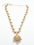 Premium Gold Polish Real AD Kemp Studded Lakshmi Necklace Combo (Long+short) NRG03-1650-3851N - Griiham