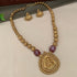 Premium Gold finish Bestseller Long Lakshmi Pendent Necklace - Griiham