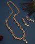 Premium Gold finish cz stones Necklace set 7978N-Necklace Set-Kanakam-Griiham