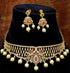 Premium Guaranteed Gold Finish Choker set with Real AD Multicolour stones NRG03-650-4026N