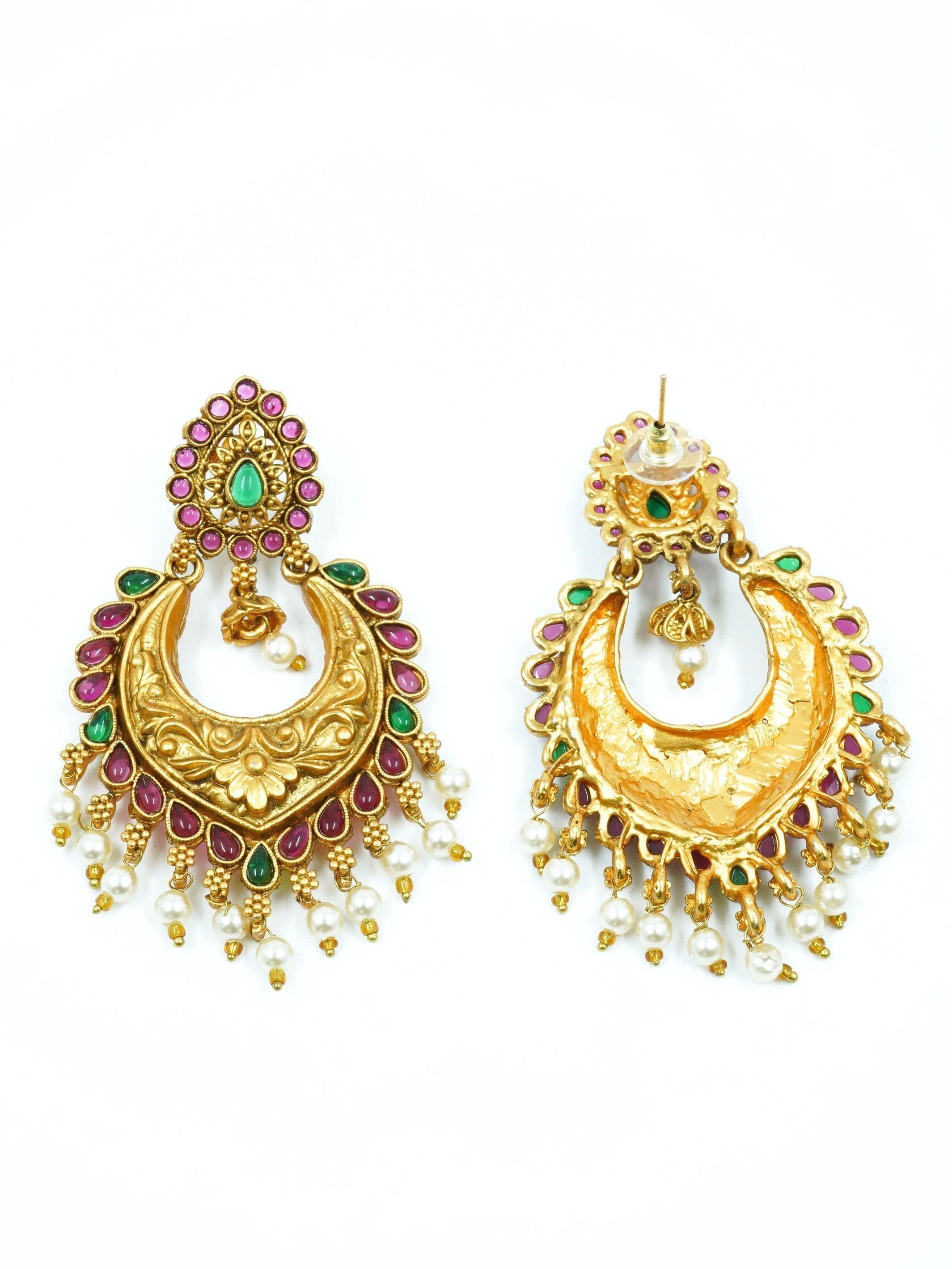 Premium High Gold Plated Earring/ Jhumka 12081N - Griiham