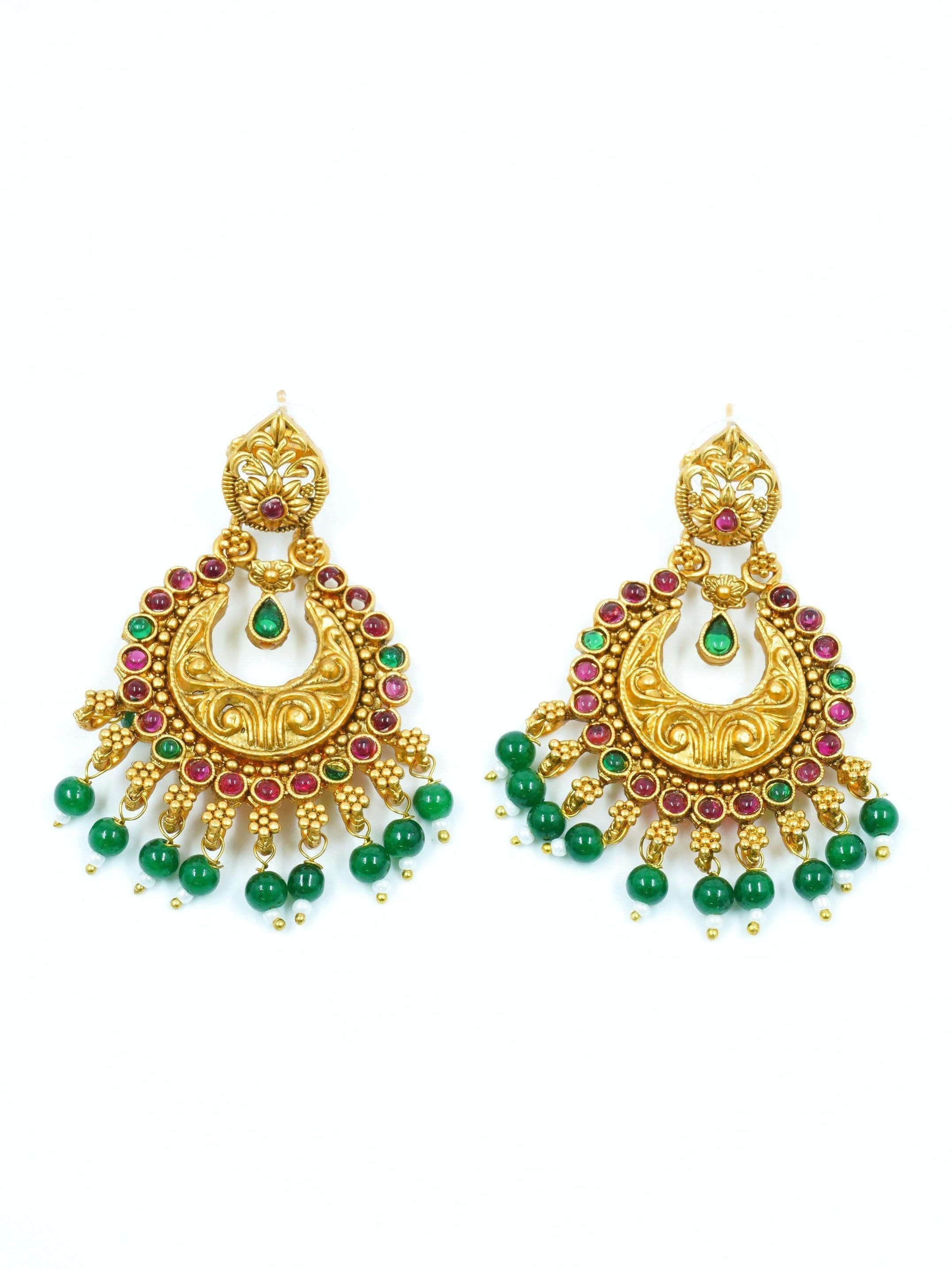 Premium High Gold Plated Earring/ Jhumka 12083N - Griiham