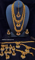 Premium Matt finish Chandbali design long /grand Har / Aram/Haram necklace Combo set with Maang Tikka