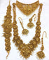 Premium Matte Gold Finish Best Seller Bridal Set Combo 7187N