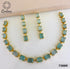 Premium Quality CZ Zercon Pastel Green Stones Necklace Set 7388N