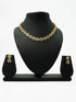 Premium Quality Micro Gold finish Diamond Like Design Necklace set with High Quality AD Stones 9524N - Griiham