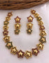 Premium Quality Zercon Gold finish Necklace Set 7510N