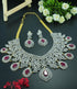 Premium Sayara Collection CZ Studded Bridal Necklace Set 11355N - Griiham