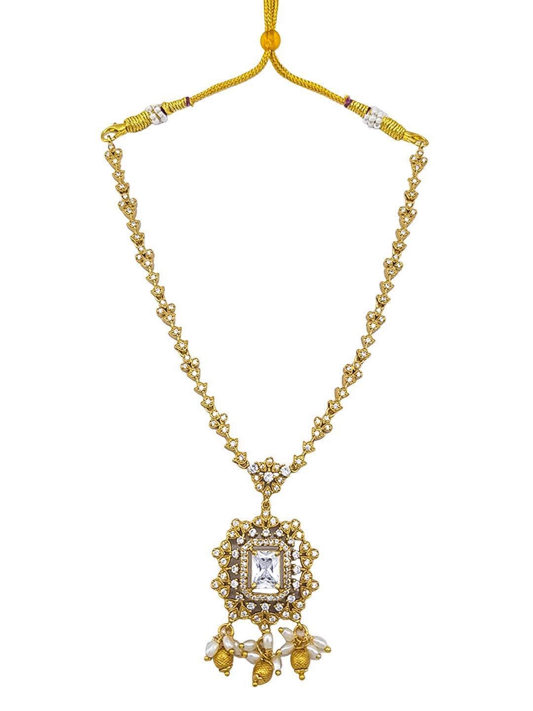 Premium Sayara Collection Elegant CZ Necklace Set - Griiham