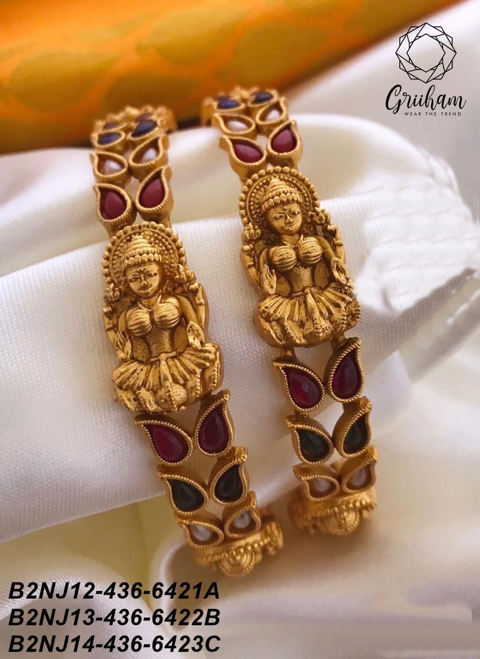 Premium antique polish guaranteed Bangles Set of 2 bangles 6241N