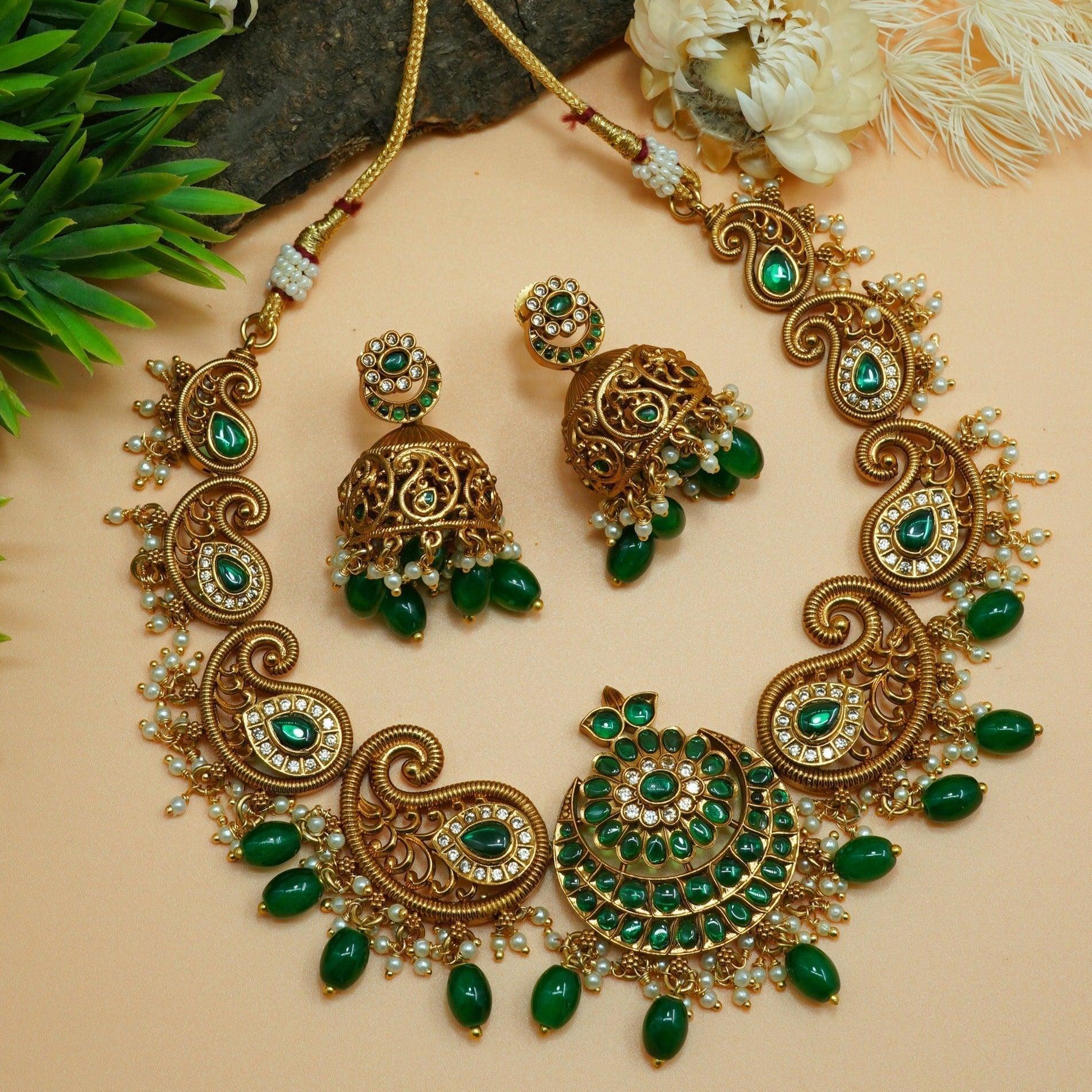 Premium high quality Designer High quality Long necklace set 8456N - Griiham