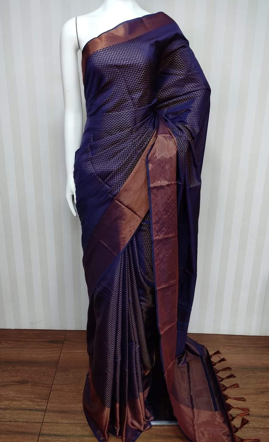 Pure Soft lichi banarasi KATAN SAREE 13081N - Griiham