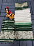 Pure Viscose Georgette Saree With Lurex Zari Weaving Border saree 17754N - Griiham