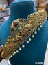 Real unpolished stones Laxmi ruby/emerald in gold antique finish Vadanam/Vodiannam/waistbelt 11267N - Griiham