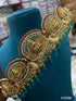 Real unpolished stones Laxmi ruby/emerald in gold antique finish Vadanam/Vodiannam/waistbelt 11270N - Griiham