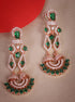 Rose Gold Plated CZ Jhumki earrings