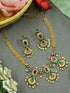 Ruby emerald Necklace with pearl beads hanging Exclusive Designer Necklace 10105N - Griiham