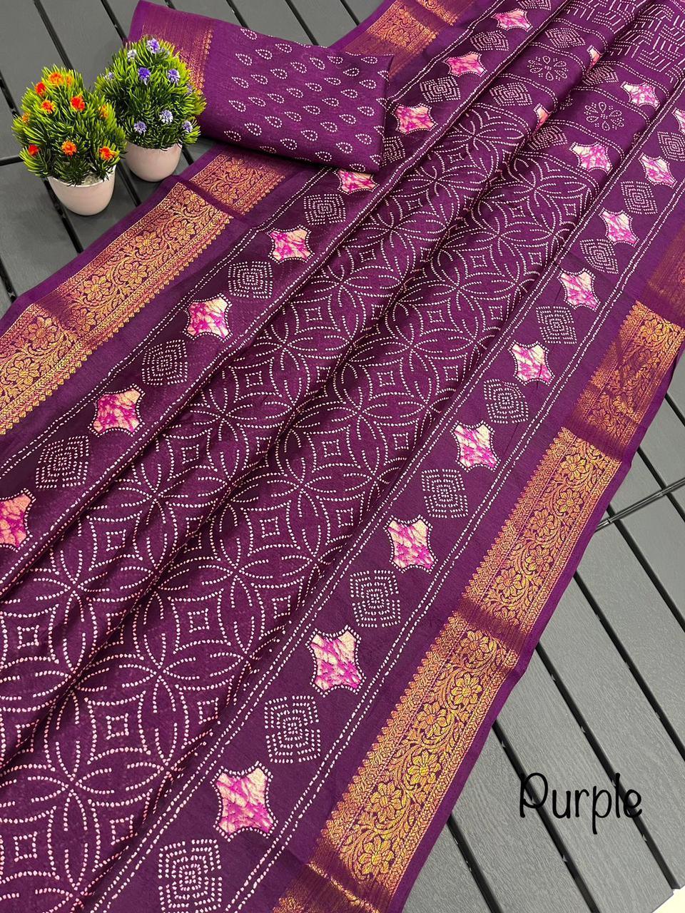 SOFT TUSSAR Semi-silk Saree 14767N-1 - Griiham