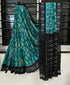 SOFT mono- cotton ikkat print SAREES 14882N-1 - Griiham