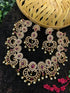 Sayara Collection Floral pattern Extremely gorgeous Party Wear Necklace Set 9465N - Griiham