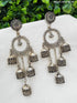 Silver Oxidised Big Jumkas / Earrings 9961N - Griiham