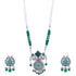 Silver Oxidised Elegant Necklace Set - Griiham