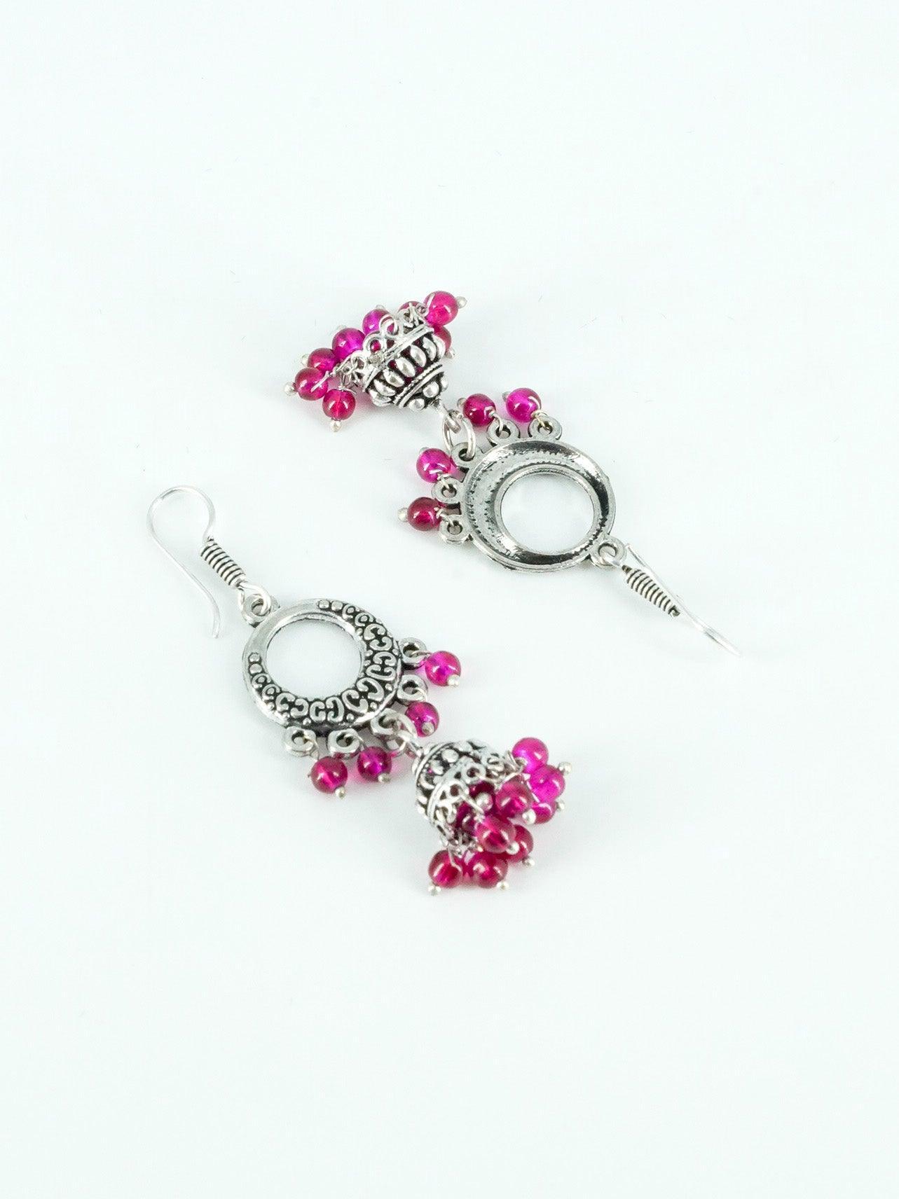 Silver Oxidised Exclusive Cute designs Jhumkis / Earrings 9780N - Griiham