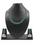 Silver Oxidised Medium Size Designer Necklace Set for special occasion 10668N - Griiham