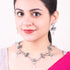 Silver Oxidised Plated Elegant Necklace Set - Griiham