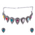 Silver Oxidised Plated Elegant Necklace Set - Griiham