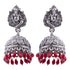 Silver Plated oxidised Earrings Jhumka - Griiham