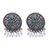 Silver Plated oxidised Earrings Jhumka - Griiham