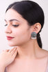 Silver Plated oxidised Earrings Jhumka - Griiham