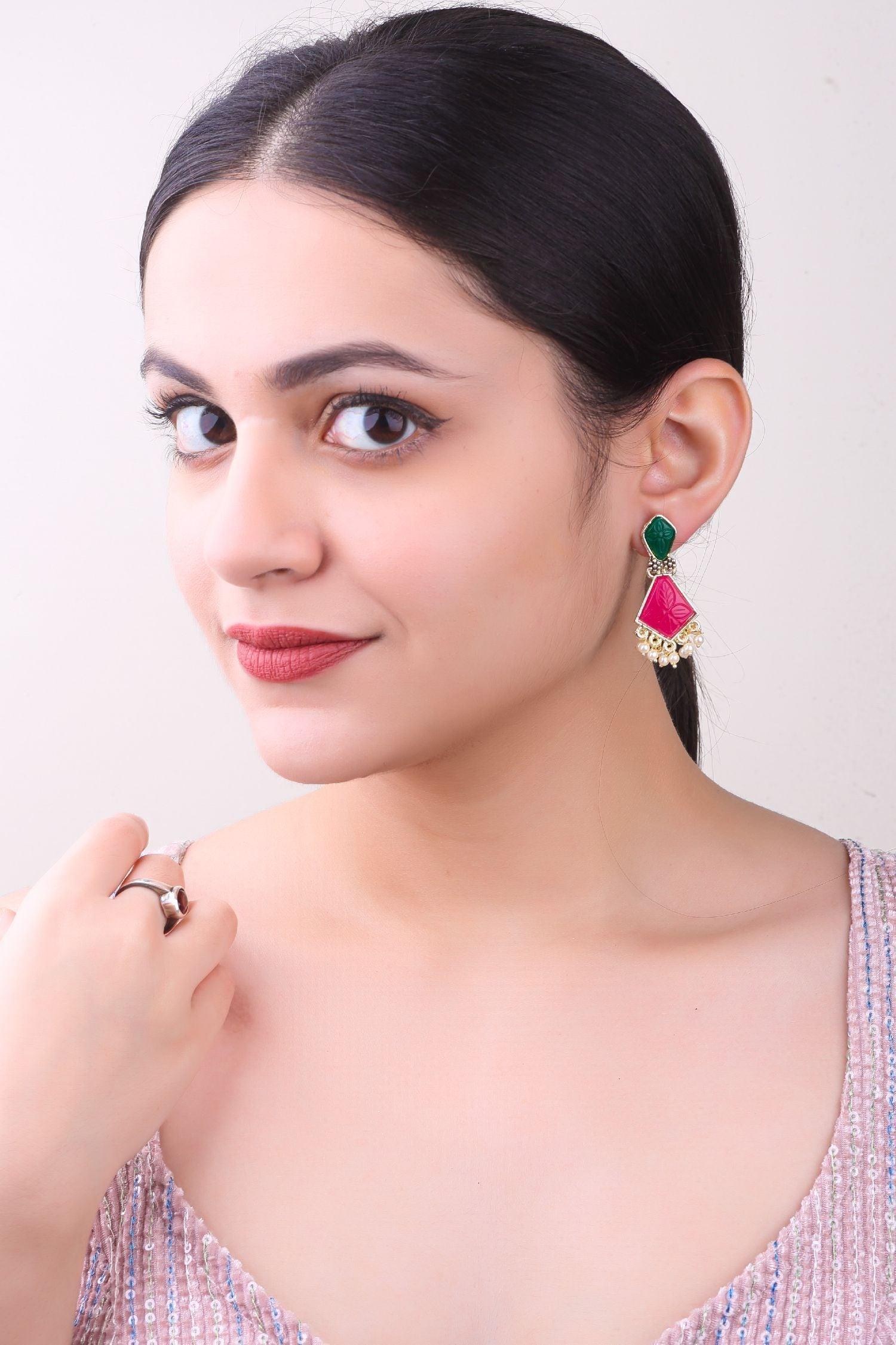 Silver Plated oxidised Earrings Jhumka - Griiham