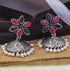 Silver Plated oxidised Earrings Jhumka