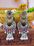 Silver Plated oxidised Earrings Jhumka