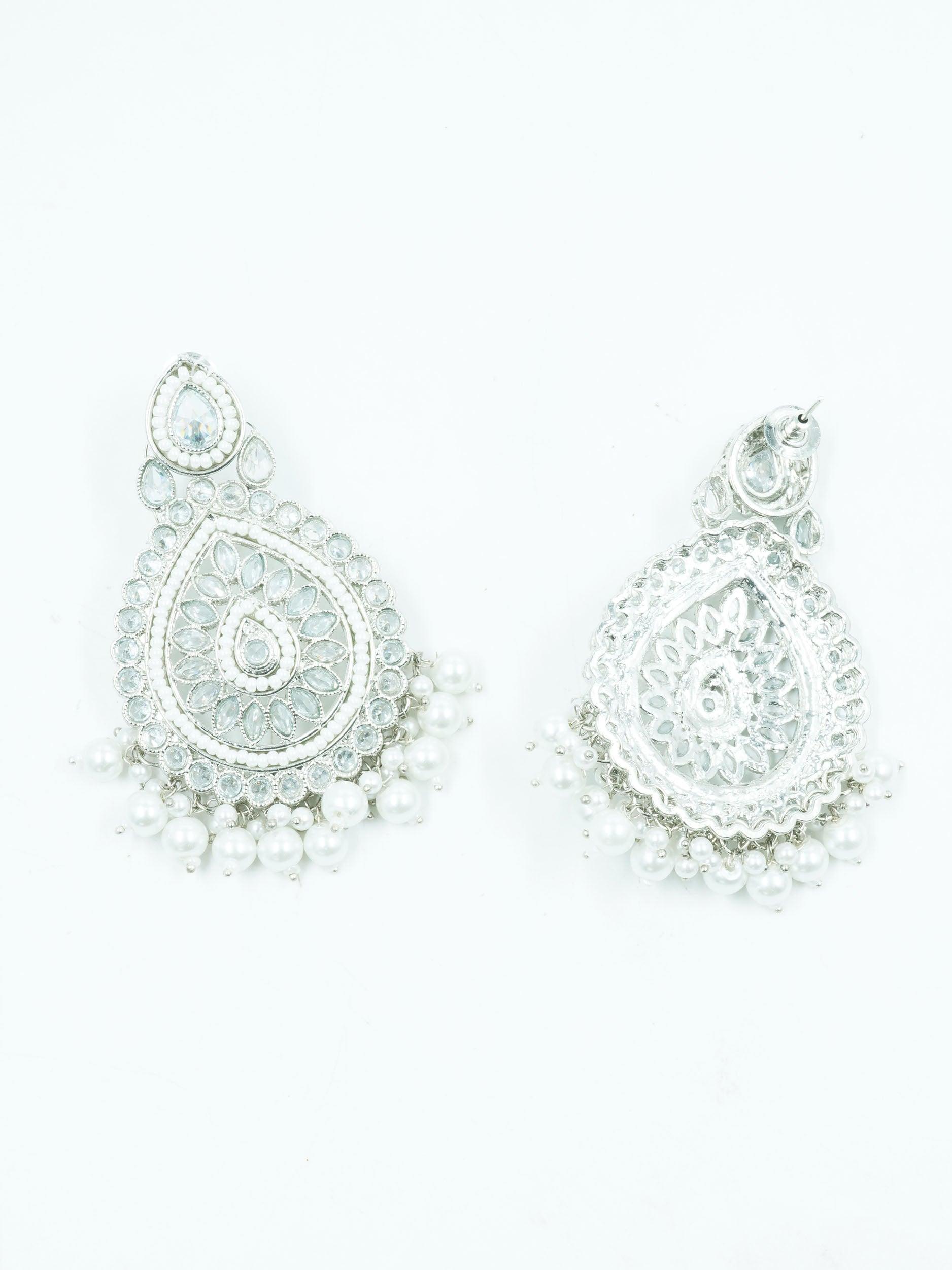 Silver Plated oxidised Earrings Jhumka - Griiham