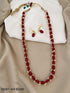 Single layer Maroon Beads Chain/ 30 INCHES 8319N-Beads Chains-Griiham-Griiham