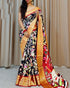 Softy silk sarees Kalamkari 14642N-1 - Griiham