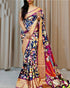 Softy silk sarees Kalamkari 14642N-1 - Griiham