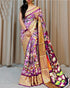 Softy silk sarees Kalamkari 14642N-1 - Griiham