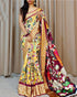 Softy silk sarees Kalamkari 14642N-1 - Griiham