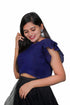 Stylish Chinon Blouse with Frill on Neck and Sleeves 18294N - Griiham