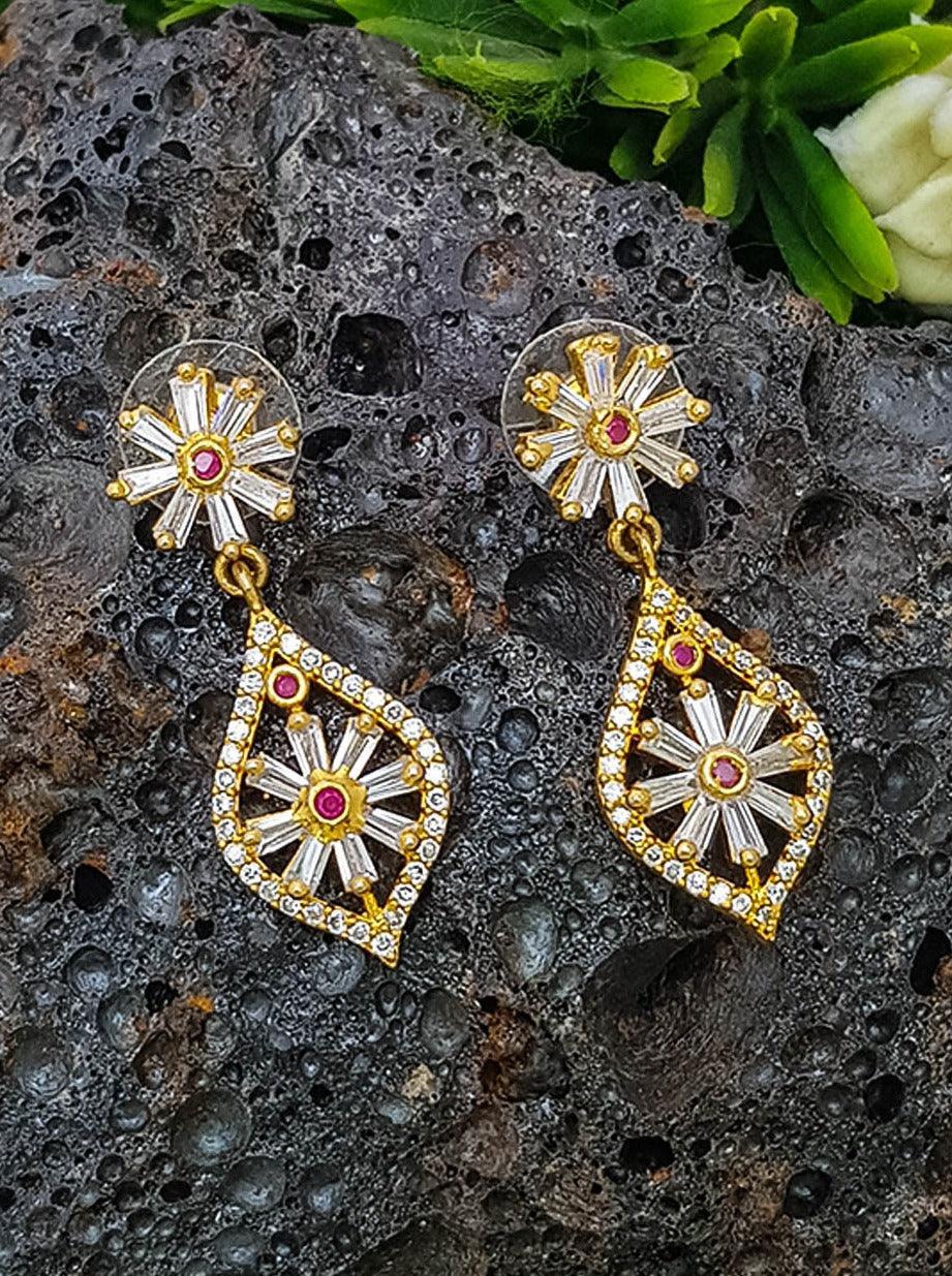 Stylish Diamond Like Danglers Earrings 13187N - Griiham