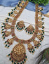 Temple design Necklace Laxmi motif double layer - Griiham