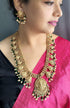 Temple design Necklace Laxmi motif double layer